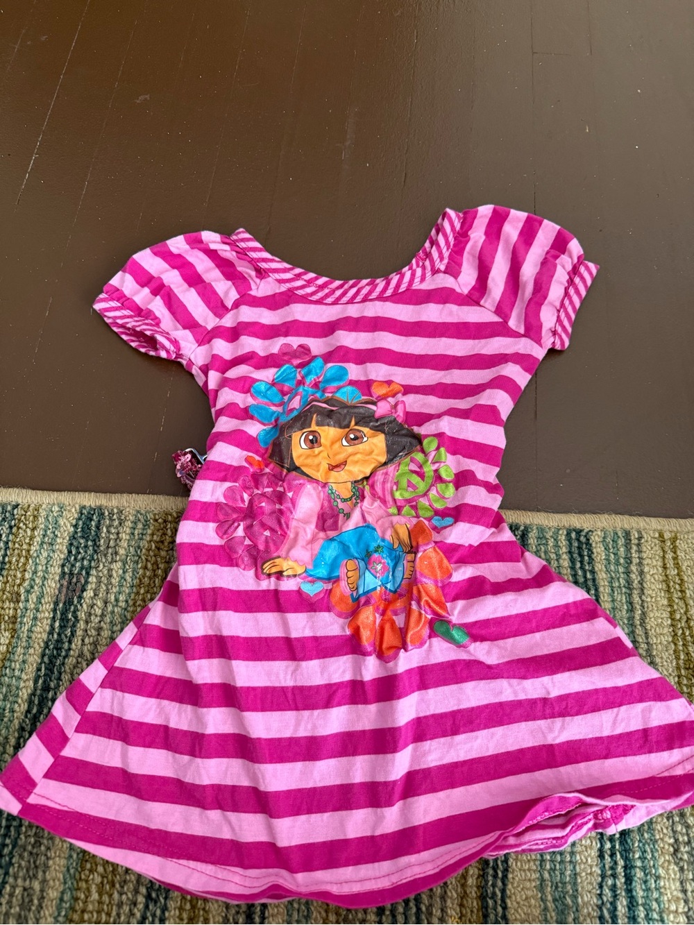 Pink Striped Dora Dress